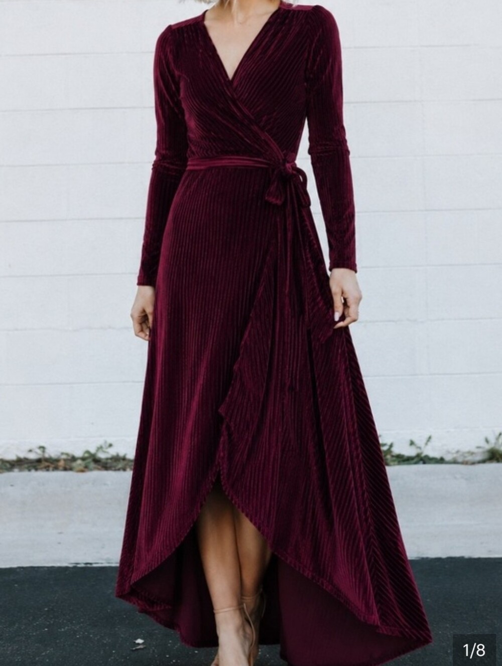 Baltic Born Jada Ribbed Wrap Dress